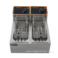 industrial fryer commercial 4L+4L dual cylinder electric fryer